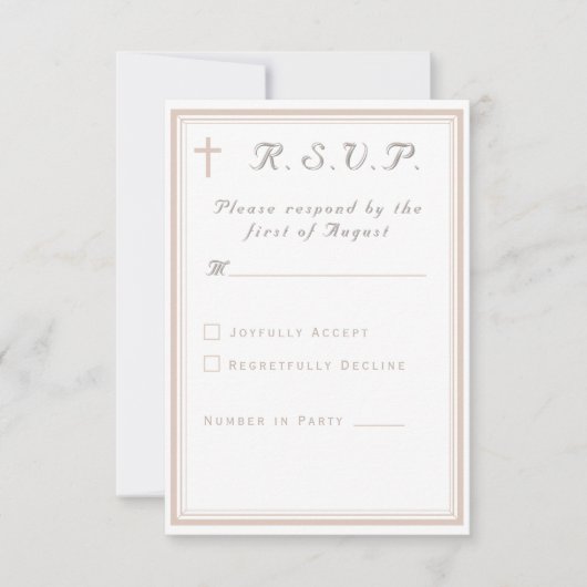 The Refined Catholic Wedding 出欠カード (正面)