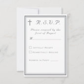 The Refined Catholic Wedding RSVP Card (正面)