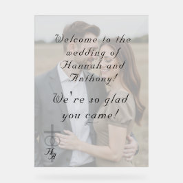 The Refined Catholic Wedding Welcome アクリルサイン