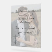 The Refined Catholic Wedding Welcome アクリルサイン (傾斜)