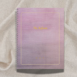 The Refrain | Personalized Mauve Poem Notebook ノートブック