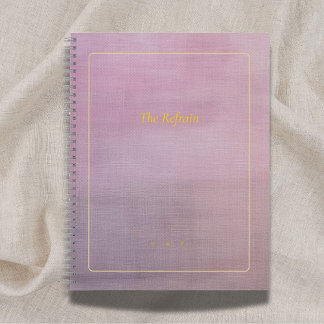 The Refrain | Personalized Mauve Poem Notebook ノートブック