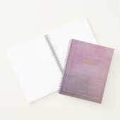 The Refrain | Personalized Mauve Poem Notebook ノートブック (内部)
