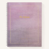 The Refrain | Personalized Mauve Poem Notebook ノートブック (正面)