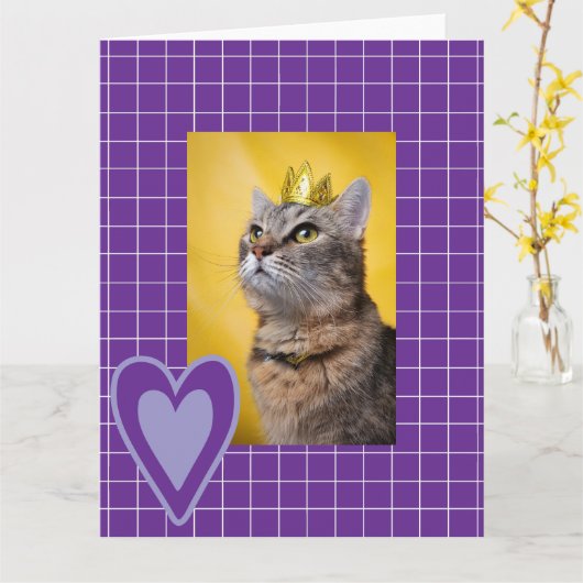 The Regal Cat カード (黄色い花)