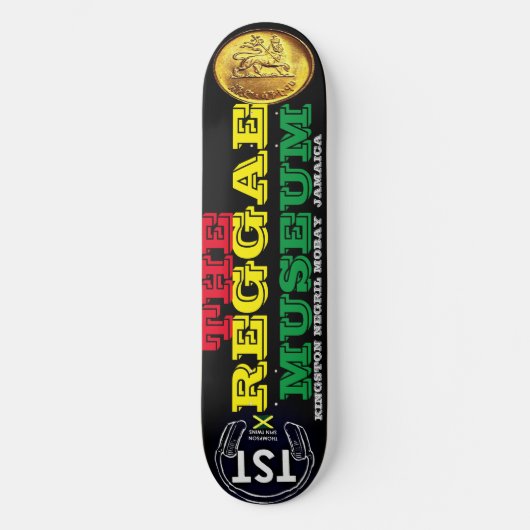 THE REGGAE MUSEUM 8 1/2" スケートボードデッキ (正面)