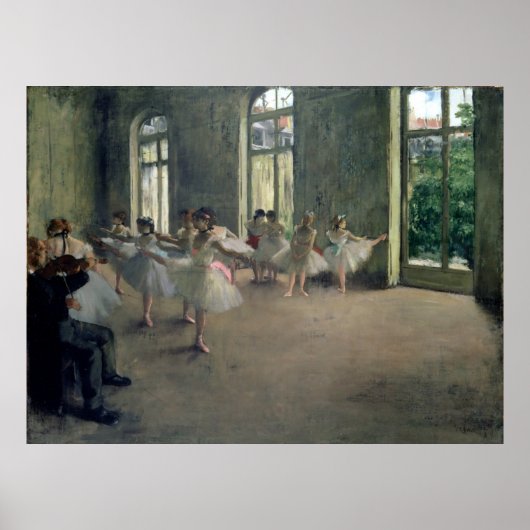 The Rehearsal, c.1873-1878 Edgar Degas ポスター (正面)