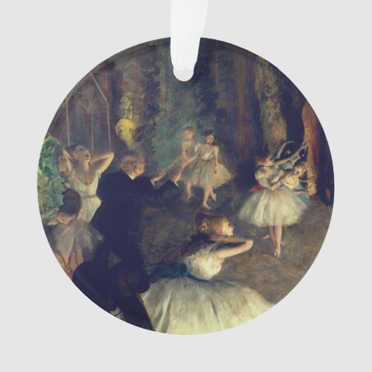 The Rehearsal of the Ballet Onstage, by Degas: オーナメント (正面)