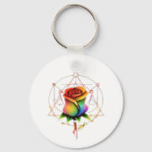 The Rejected Rose: Official Rainbow Logo Keychain キーホルダー (裏面)