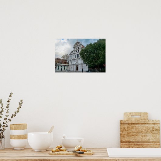 The Renaissance Facade of San Zaccaria Church ポスター (キッチン)