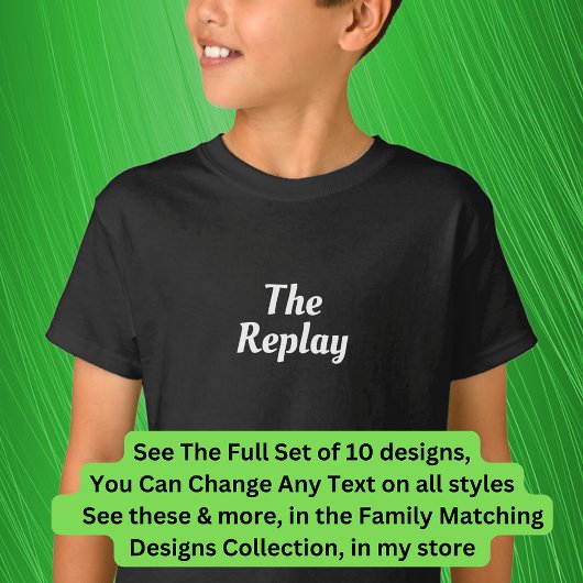The Replay, Encore etc Matching Music Family Tシャツ