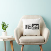 THE RESET: 2026 Black & White Typography Pillow クッション (椅子)