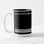 The Reset 2026 Minimal Black & White Mug ツートーンマグカップ (左)
