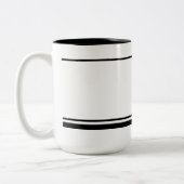 The Reset 2026 Minimal Black & White Two-Tone ツートーンマグカップ (左)