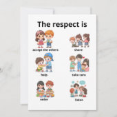 the respect is 招待状 (正面)
