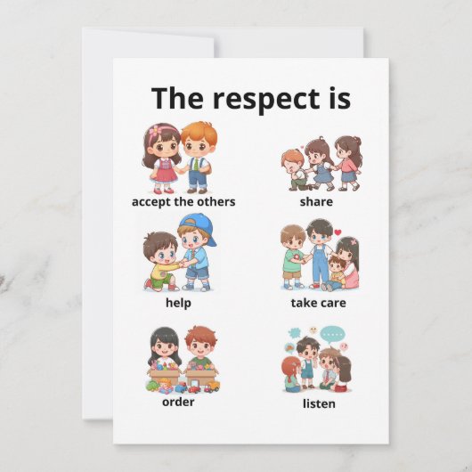 the respect is 招待状 (正面)