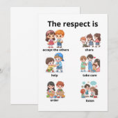 the respect is 招待状 (正面/裏面)