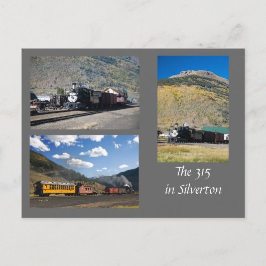 The Restored D&RG 315 in Silverton ポストカード (正面)