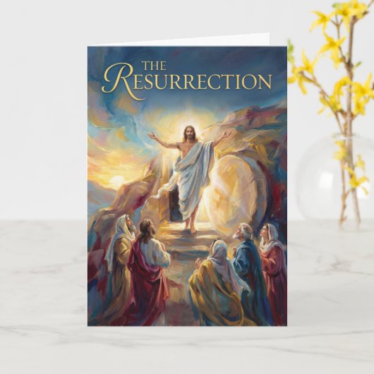 The Resurrection Easter Card カード (黄色い花)