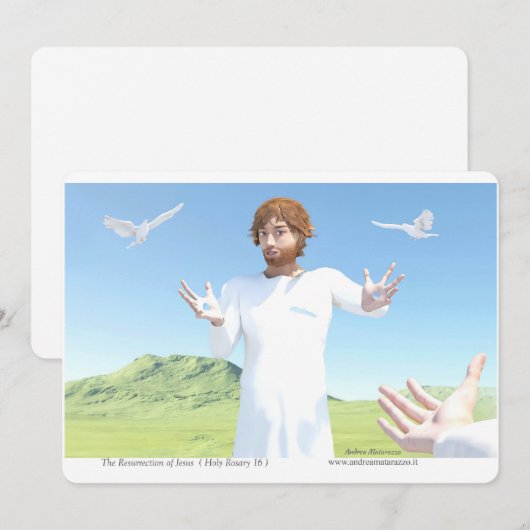 The Resurrection of Jesus 招待状 (正面/裏面)