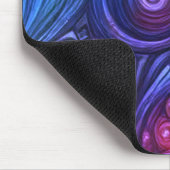 The Retro Purple Paisley Laptop, Desktop Computer マウスパッド (コーナー)
