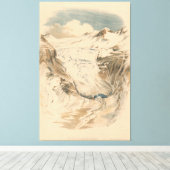 The Rhone Glacier. Switzerland キャンバスプリント (インサイチュ (ウッドフロア))