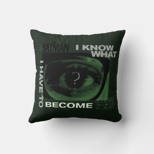 The Riddler "I Know What I Have To Become" クッション (裏面)