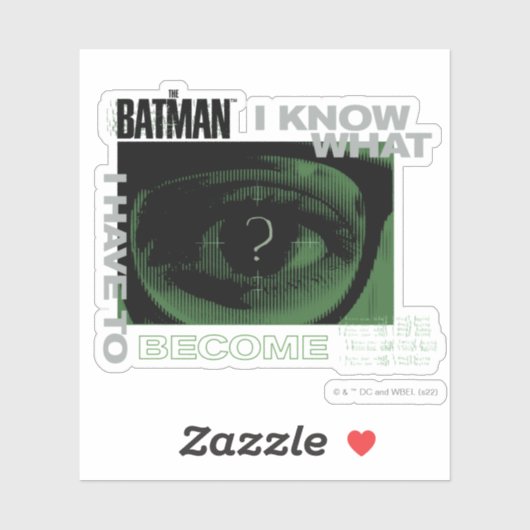 The Riddler "I Know What I Have To Become" シール (シート)