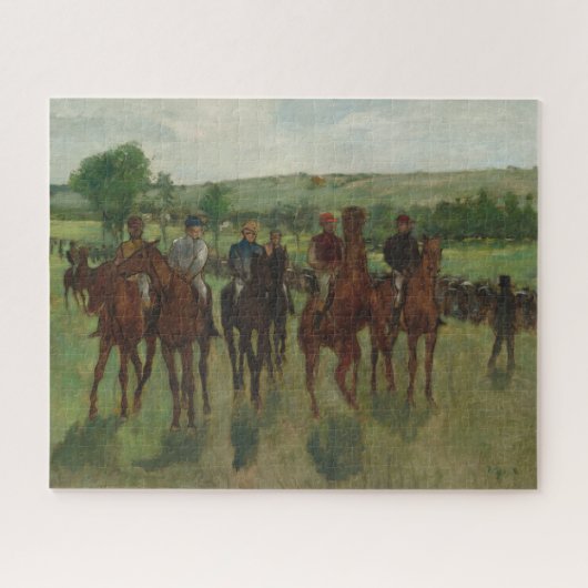 The Riders Fine Art by Edgar Degas ジグソーパズル (横)
