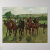 The Riders Fine Art by Edgar Degas ポスター (正面)