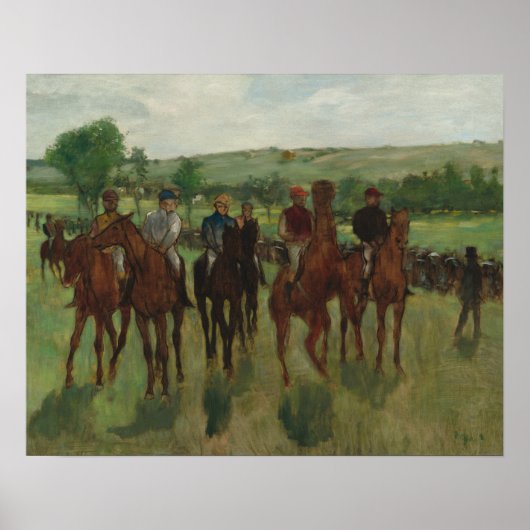 The Riders Fine Art by Edgar Degas ポスター (正面)