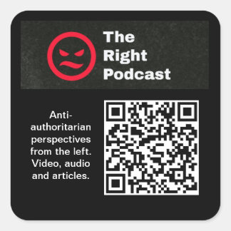 The Right Podcastステッカー スクエアシール