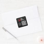 The Right Podcastステッカー スクエアシール (封筒)