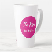 The Right to Learn Large Mug カフェラテマグ (右アングル)