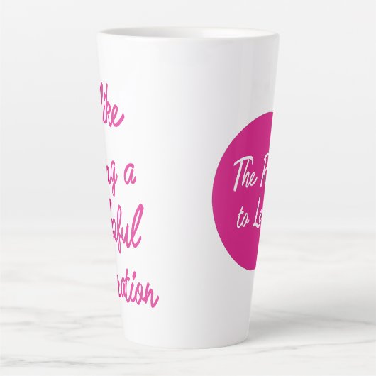 The Right to Learn Large Mug カフェラテマグ (正面)