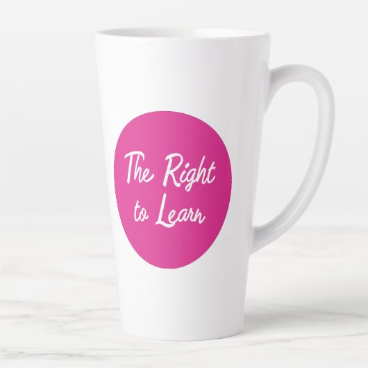 The Right to Learn Large Mug カフェラテマグ (右)