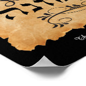 The righteous shall live by faith Emunah Art Print ポスター (角)