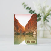 The Rio Grande, Big Bend NP,テキサス州 ポストカード (スタンド正面)