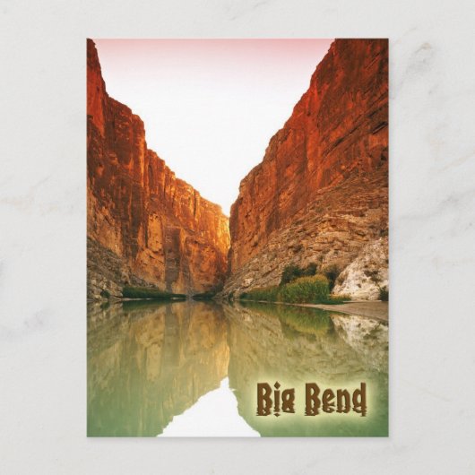 The Rio Grande, Big Bend NP,テキサス州 ポストカード (正面)
