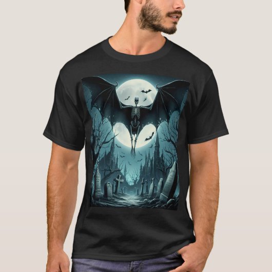 The Rise of the Winged Skeleton Under the Full Moo Tシャツ (正面)