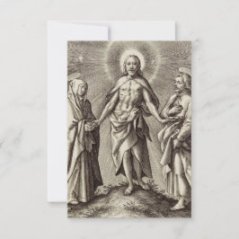 The Risen Christ on the Hill Holy Card サンキューカード