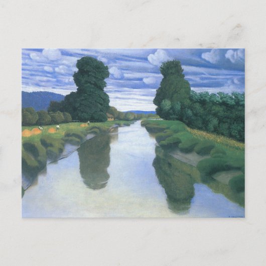 The River at Berville by Felix Vallotton, Fine Art ポストカード (正面)