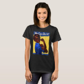 The Riveter Black History Queen Melanin Afro Afric Tシャツ (正面フル)