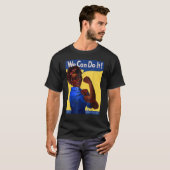 The Riveter Black History Queen Melanin Afro Afric Tシャツ (正面フル)