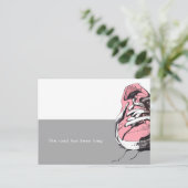 The Road Has Been Long Pink Sneaker Thank You ポストカード (スタンド正面)