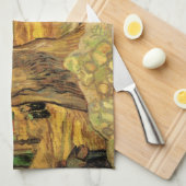 The Road Menders by Vincent vanゴッホ キッチンタオル (四つ折り)