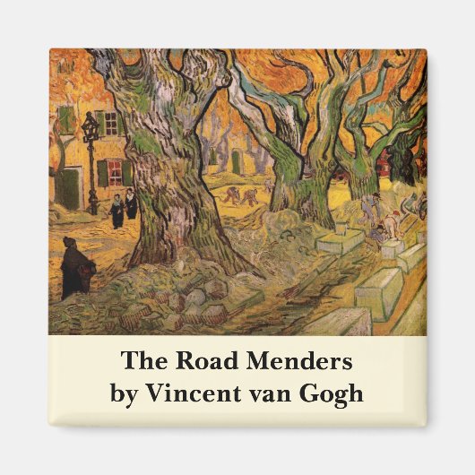 The Road Menders by Vincent vanゴッホ マグネット (正面)