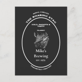 The Roaring Stag Vintage Apothecary Personalized ポストカード