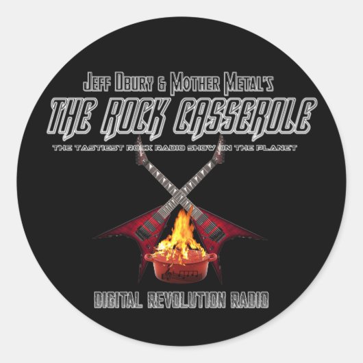 The Rock Casserole 3"光沢のあるシール ラウンドシール (正面)