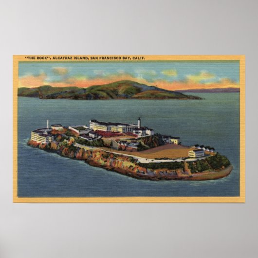 "The Rock," View of Alcatraz Island ポスター (正面)